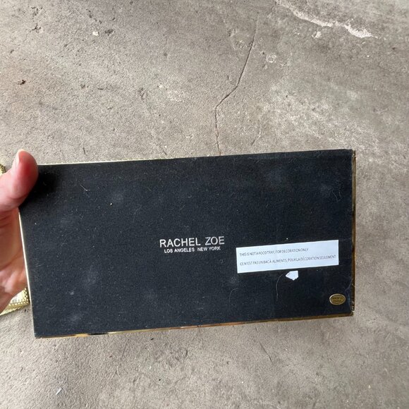 Rachel Zoe Glass Vanity Trinket Tray Leopard Cheetah Gold Tone Office Bathroom 2 - Picture 11 of 14